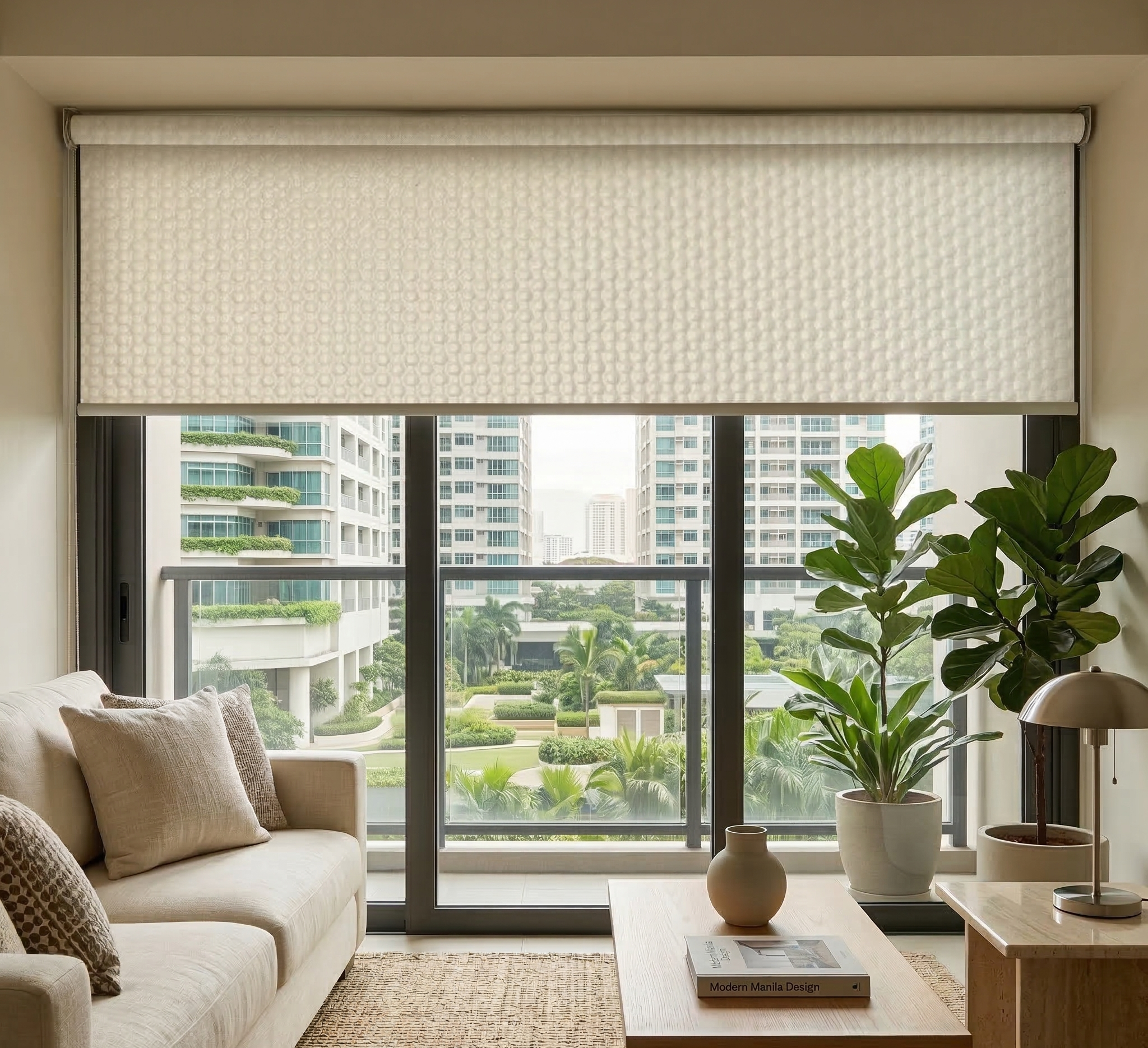 Roller Shades Philippines — Sunscreen, Blackout & Motorized for Metro Manila